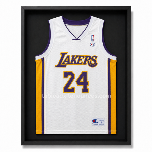 Maillot Encadré XL Noir Premium - Lakers