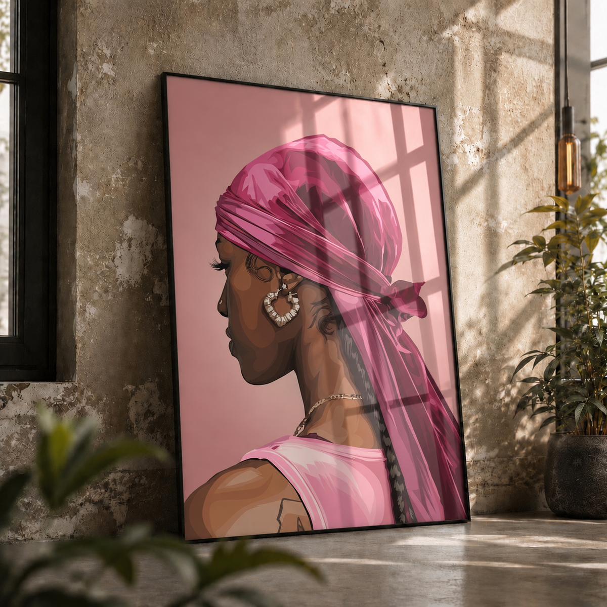 Pink Headwrap