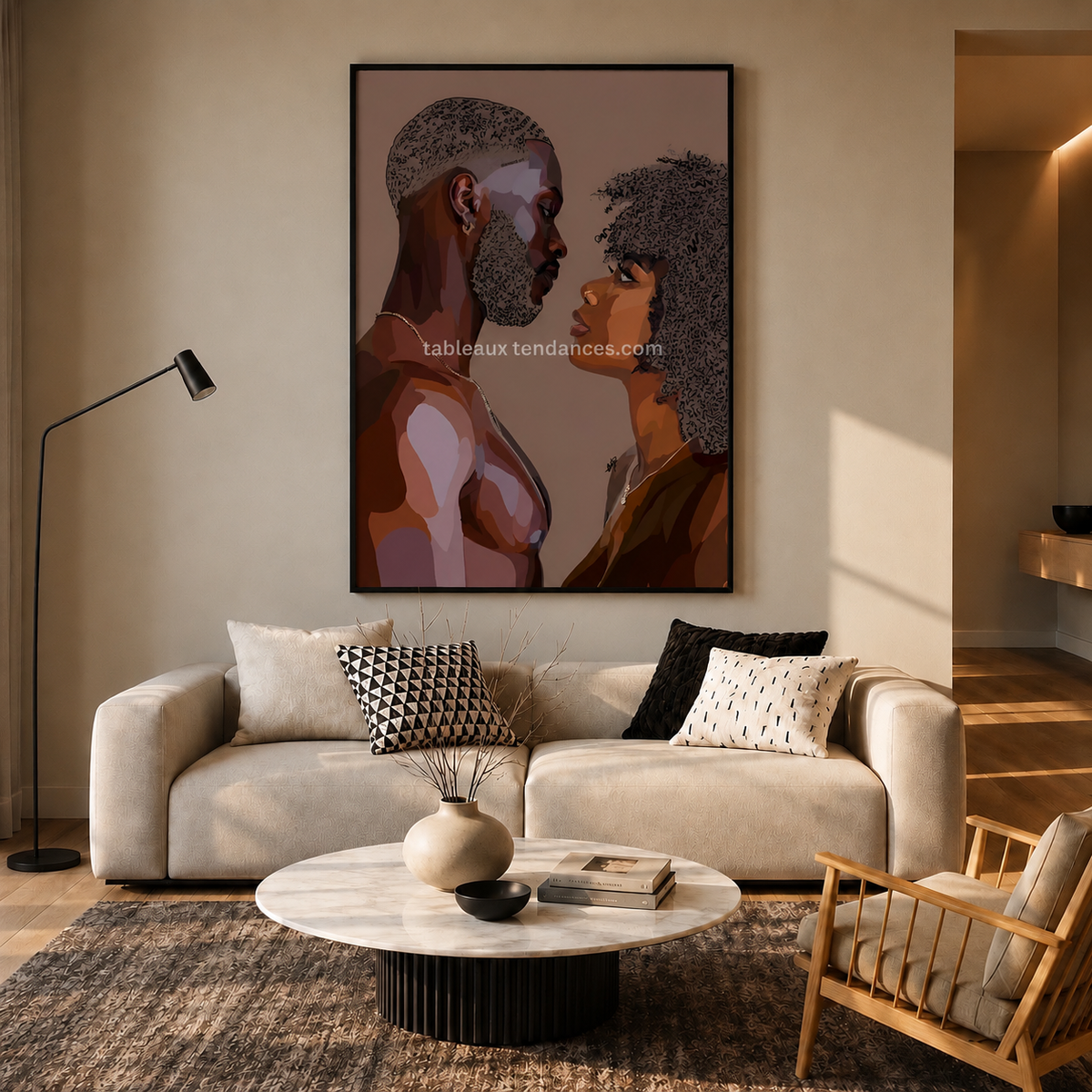 Face To Face — Tableau Couple, Amour & Complicité