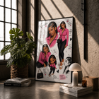 Kenza – Queen at Work, Portrait Personnalisé Style Carnet de Mode