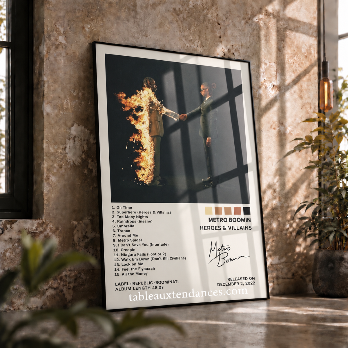 Tableau musical Heroes & Villains — Metro Boomin
