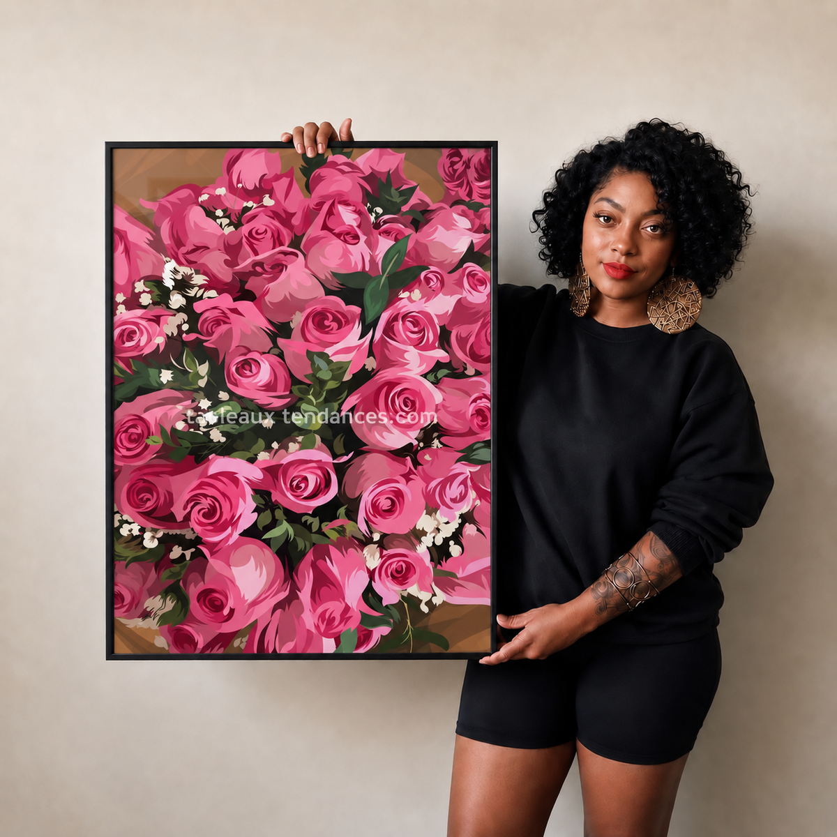 Pink Roses Abundance