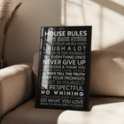 House Rules — Affiche Typo