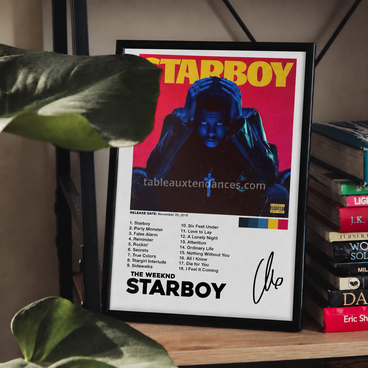 Tableau musical Starboy — The Weeknd