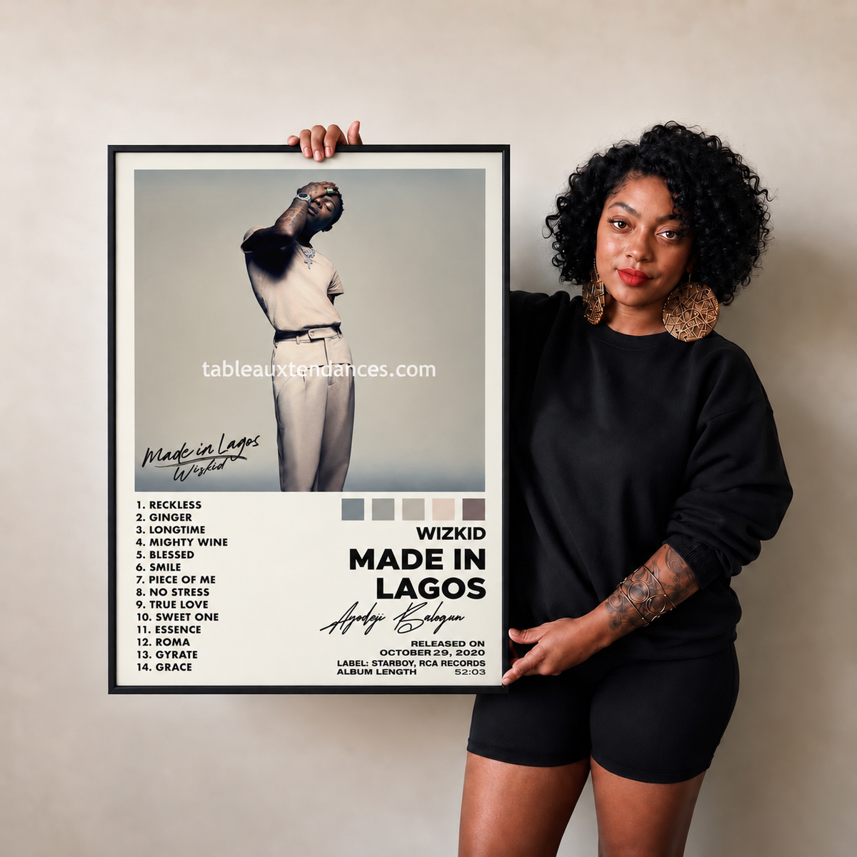 Wizkid — Made in Lagos, Tableau Album Afrobeat