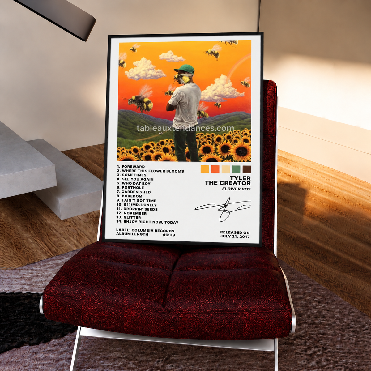 Tableau musical Flower Boy — Tyler, The Creator