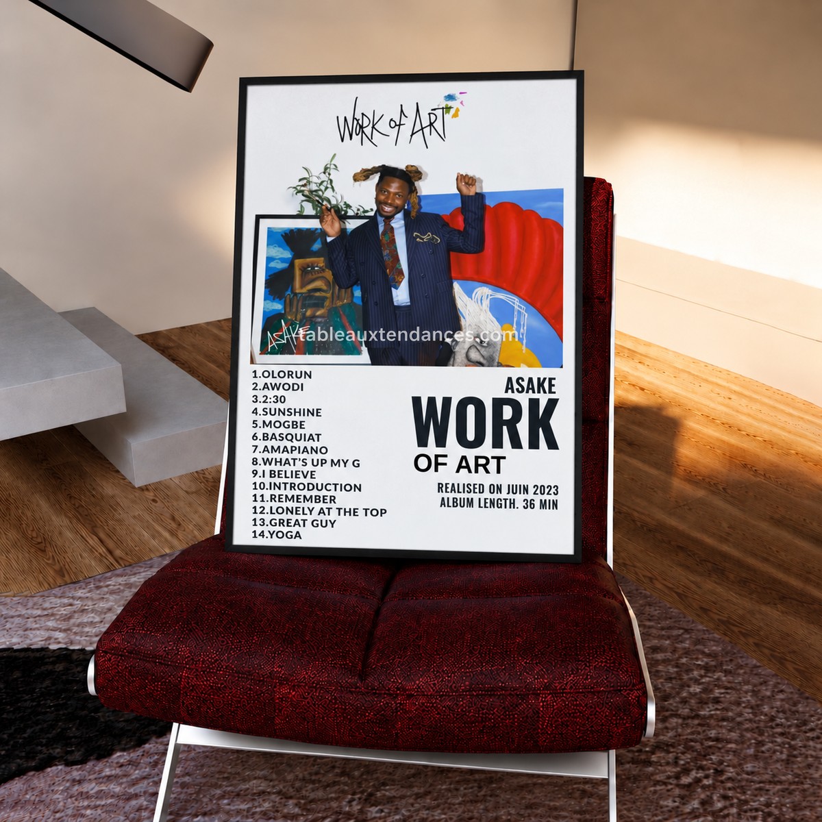 Tableau musical Work of Art — Asake