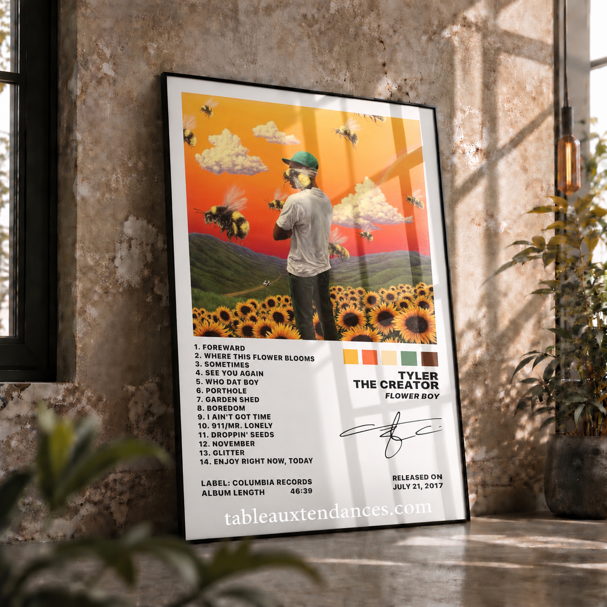 Tableau musical Flower Boy — Tyler, The Creator