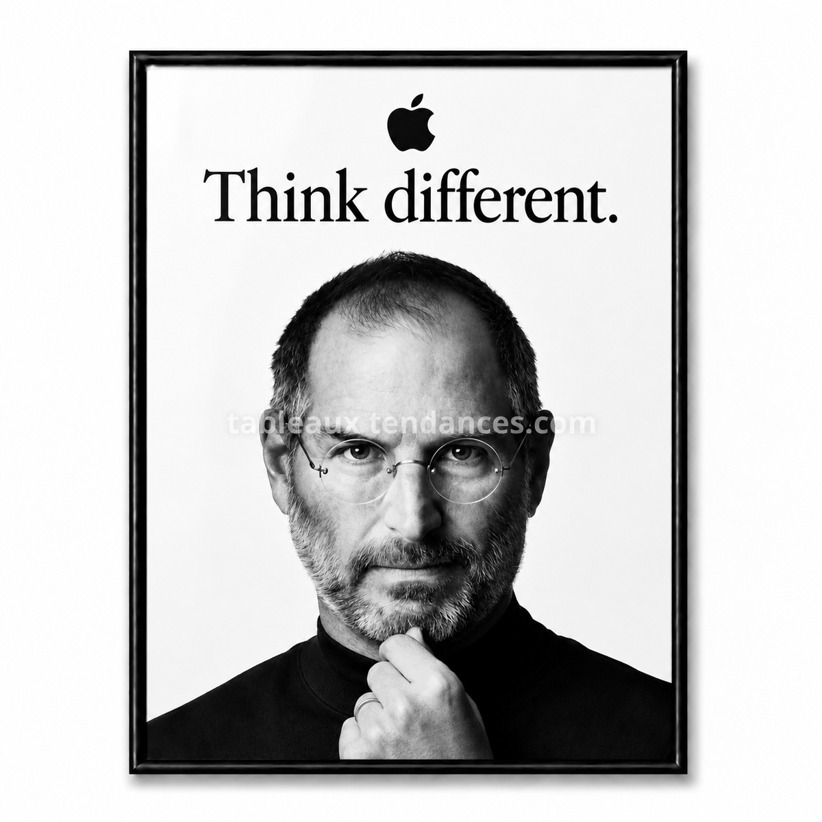 Tableau Steve Jobs Think Different — décoration murale inspiration et innovation