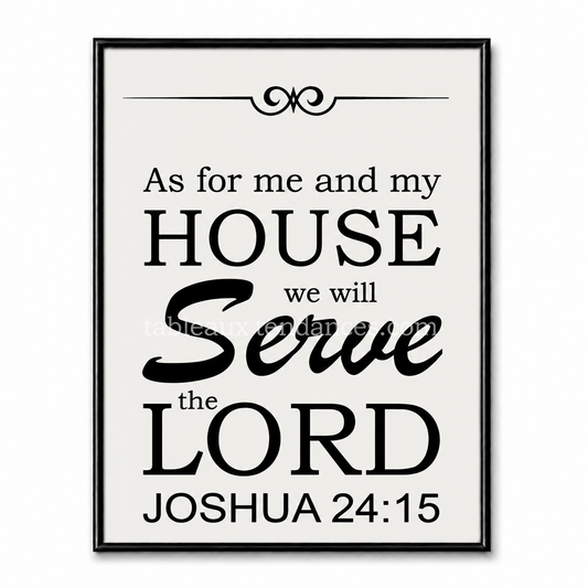 my house we will serve the Lord