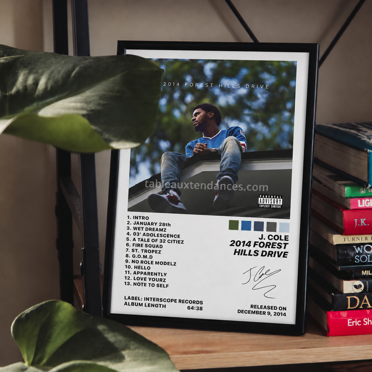 Tableau musical 2014 Forest Hills Drive — J. Cole
