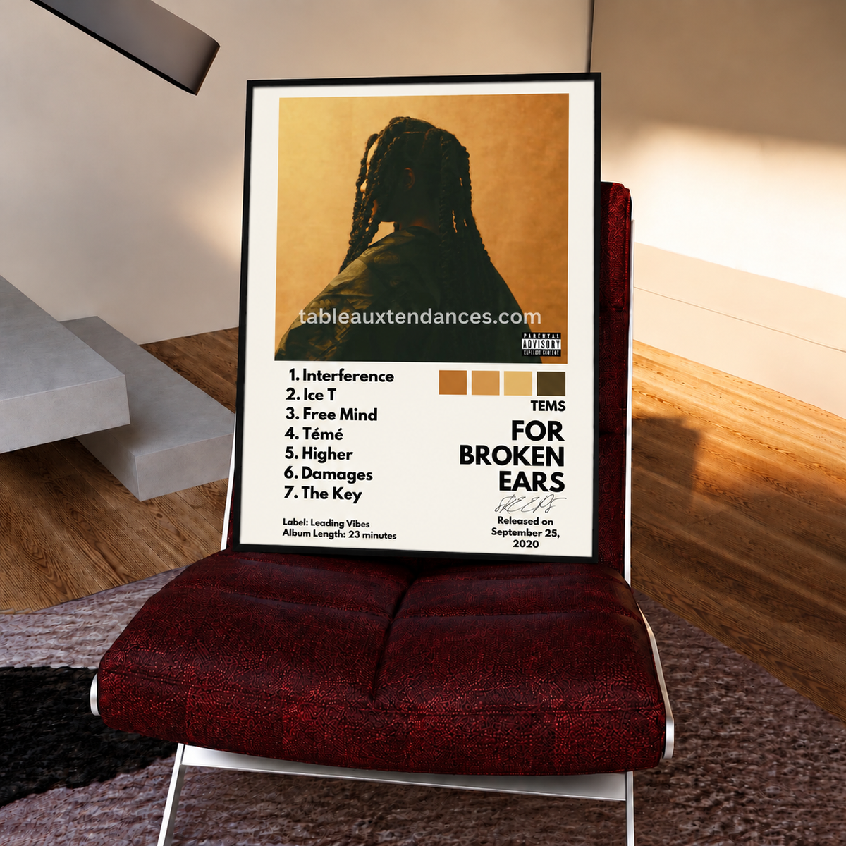 Tems — For Broken Ears, Tableau Album Afrobeats