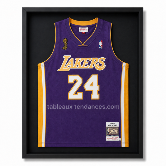 Maillot Encadré XL Noir Premium - Lakers