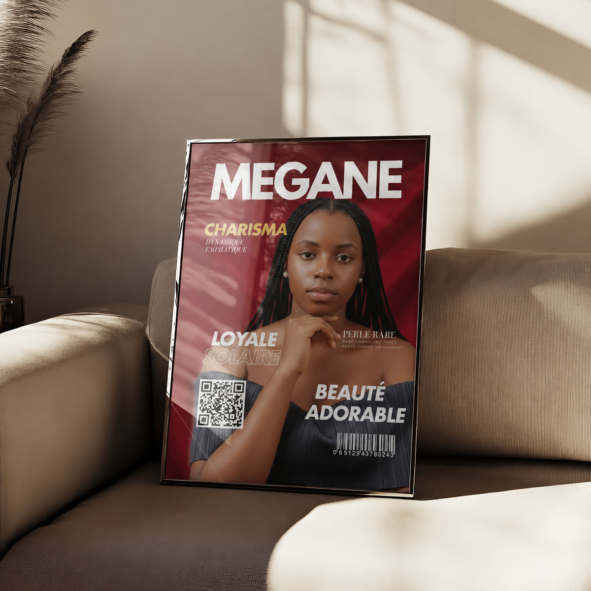 Mégane – Portrait Magazine Personnalisé Enfant