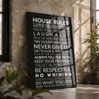 House Rules — Affiche Typo