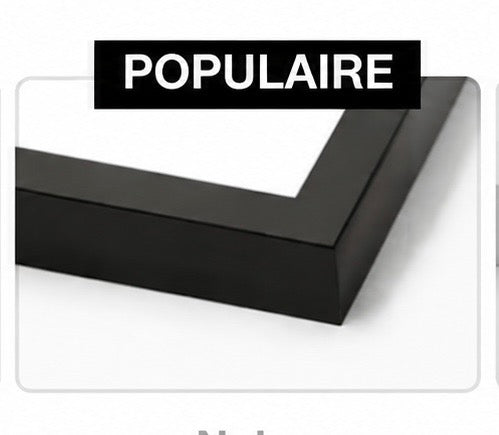 Cadre noir épais — finition premium vitrine